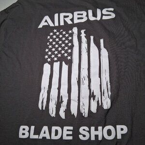 Airbus Helicopter Shirt Men XL Blade Shop Texas USA Repair Mechanic Chopper